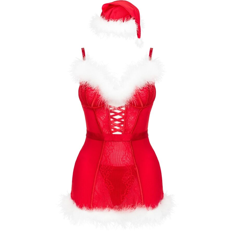 LIVCO CORSETTI FASHION - AGETHE LC 90607 ΠΟΥΚΑΜΙΣΟ + ΣΤΡΙΝΓΚ + ΧΡΙΣΤΟΥΓΕΝΝΙΑΤΙΚΟ ΣΚΟΥΦΟΣ L/XL