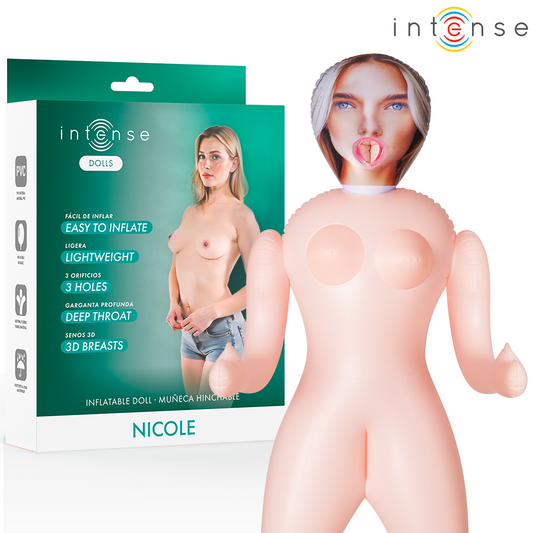 ΚΟΥΚΛΕΣ INTENSE - ΦΟΥΣΚΩΤΗ ΚΟΥΚΛΑ NICOLE ΜΕ ΤΡΙΑ ΣΤΟΜΙΑ