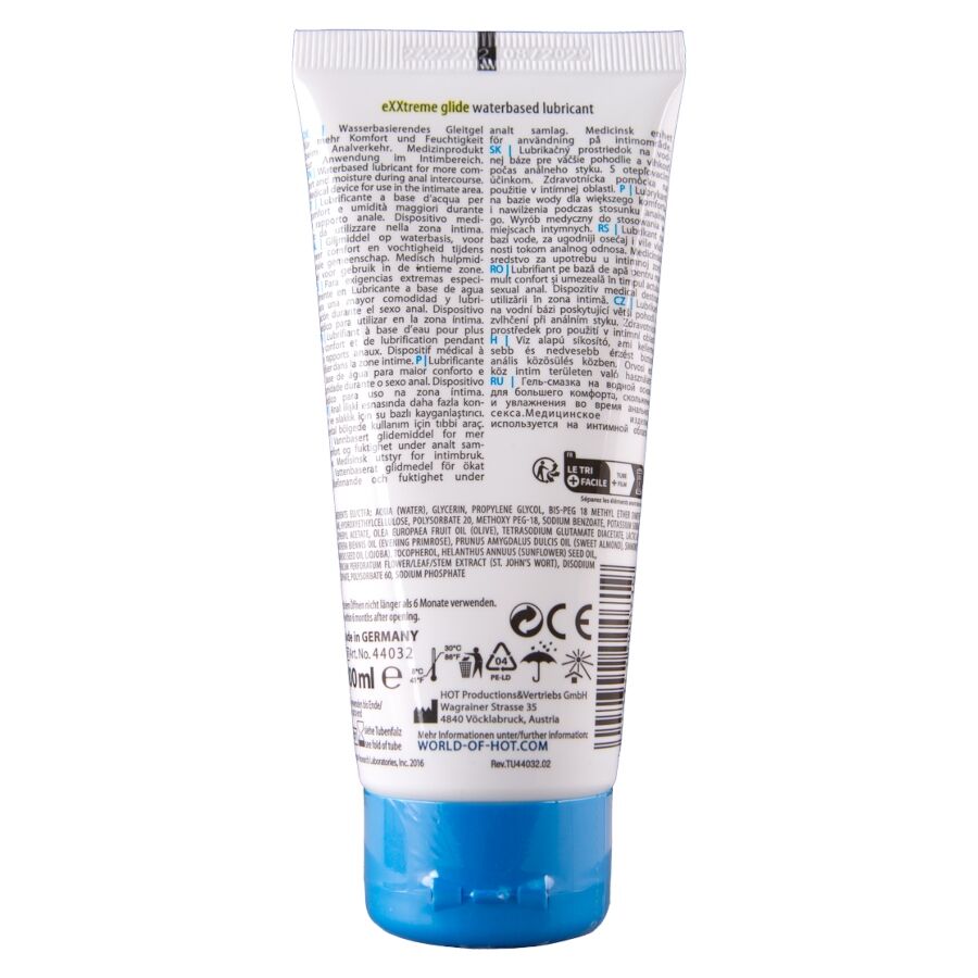 HOT - EXTREME GLIDE ΛΙΠΑΝΤΙΚΟ ΜΕ ΒΑΣΗ ΤΟ ΝΕΡΟ + ΛΑΔΙ ΑΝΕΣΗΣ A+ 100 ML