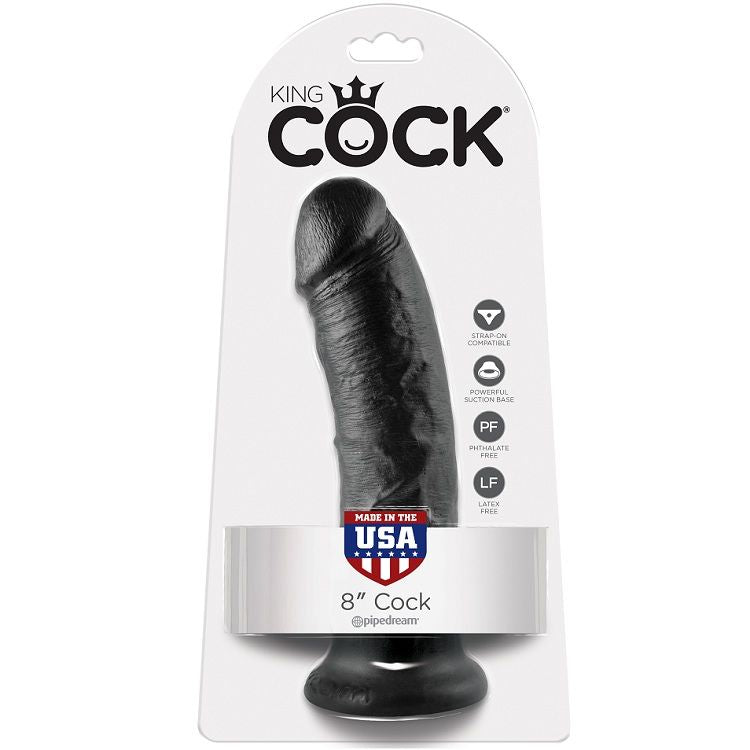 KING COCK - 8 ΜΑΥΡΑ ΟΜΟΙΩΜΑΤΑ 20,3 ΕΚ.