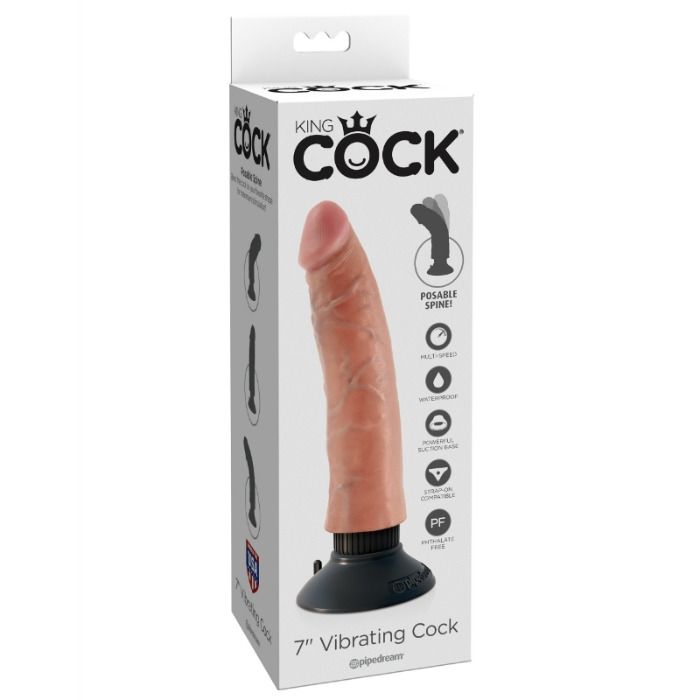 KING COCK - ΔΟΝΟΥΜΕΝΗ ΣΑΡΚΑ ΠΕΤΟΥΡΑ 17,78 CM