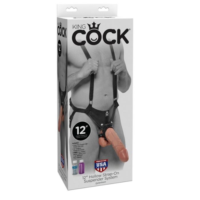 KING COCK - Κοίλο σύστημα ανάρτησης με λουράκι 30,5 cm - Γούνα