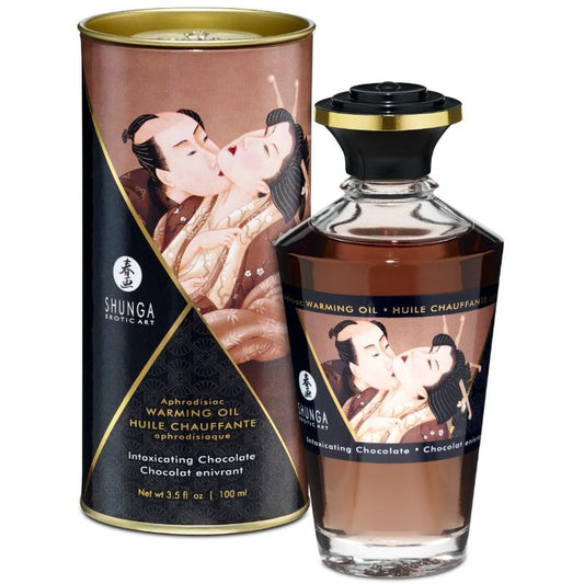 SHUNGA - ΛΑΔΙ ΜΑΣΑΖ ΜΕ ΘΕΡΜΙΚΗ ΑΠΟΤΕΛΕΣΜΑΤΙΚΟΤΗΤΑ ΕΝΤΟΝΗΣ ΓΕΥΣΗΣ ΣΟΚΟΛΑΤΑΣ 100 ML