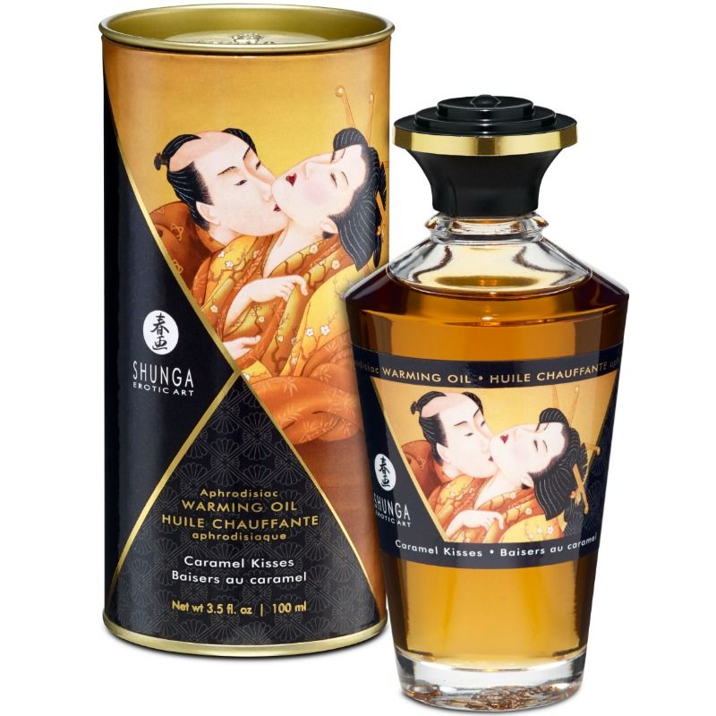 SHUNGA - ΛΑΔΙ ΜΑΣΑΖ ΜΕ ΘΕΡΜΑΝΤΙΚΗ ΑΠΟΤΕΛΕΣΜΑΤΙΚΗ ΓΕΥΣΗ ΚΑΡΑΜΕΛΑΣ 100 ML