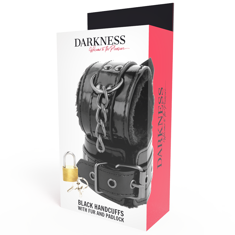 DARKNESS - ΜΑΥΡΕΣ ΡΥΘΜΙΖΟΜΕΝΕΣ ΔΕΡΜΑΤΙΝΕΣ ΧΕΙΡΟΠΕΔΕΣ ΜΕ ΛΟΥΚΕΤΟ