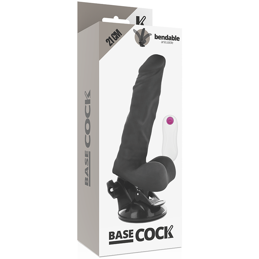 BASECOCK - VIBRADOR ΑΡΘΡΟ ΕΛΕΓΧΟ REMOTO NEGRO 21 CM -O- 5 CM