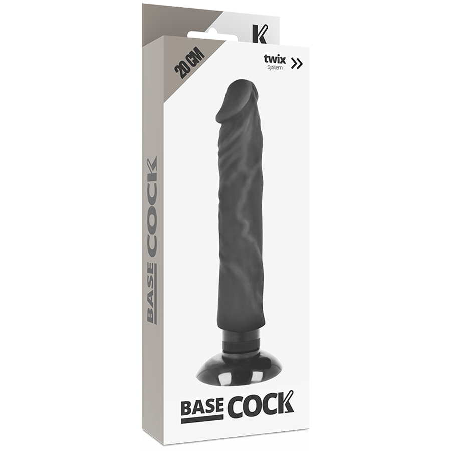 BASECOCK - ΡΕΑΛΙΣΤΙΚΟΣ ΔΟΝΗΤΗΣ 2-1 ΜΑΥΡΟΣ 20 CM -O- 4 CM