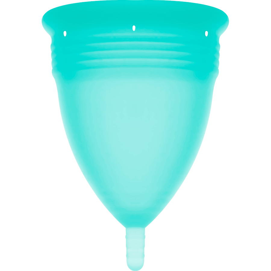STERCUP - ΚΥΠΕΛΛΟ ΠΕΡΙΟΔΟΥ σιλικόνης FDA AQUAMARINE - ΜΕΓΕΘΟΣ L