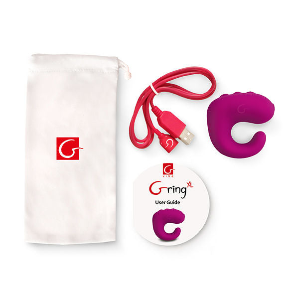 G-VIBE - ΔΑΧΤΥΛΙΔΙ ΔΟΝΗΤΗ FUN TOYS GRING XL ΓΛΥΚΟ ΒΑΤΟΜΟΥΡΟ