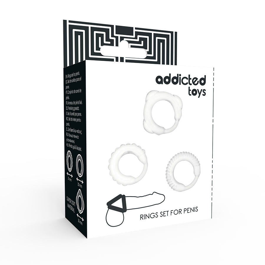 ADDICTED TOYS - ΣΕΤ C-RING ΔΙΑΦΑΝΕΣ