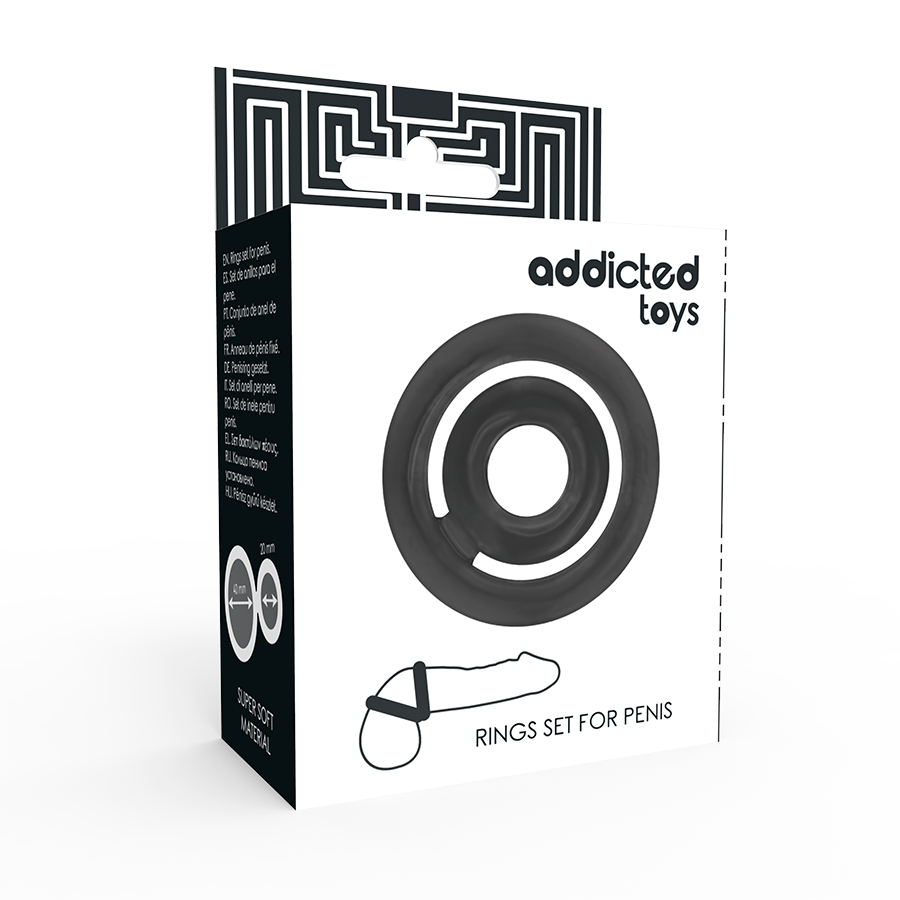 ADDICTED TOYS - POTENZ- C-RING ΠΕΟΥΣ ΜΑΥΡΟΣ