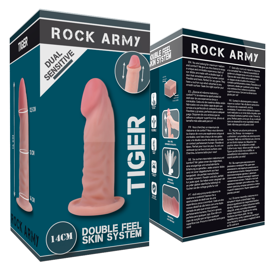 ROCKARMY - ΤΙΓΡΗΣ ΔΙΠΛΗΣ ΠΥΚΝΟΤΗΤΑΣ 14 CM -O- 4,46 CM
