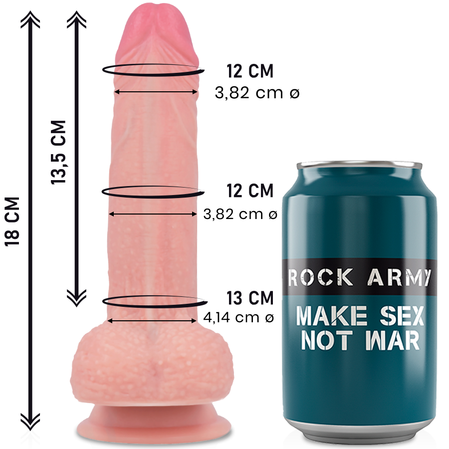 ROCKARMY - ΥΓΡΗ ΣΙΛΙΚΟΝΗ PREMIUM MUSTANG REALISTIC 18 CM -O- 4.14 CM