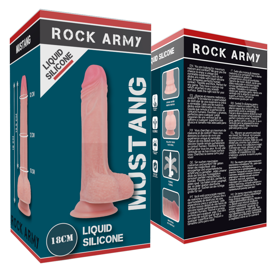 ROCKARMY - ΥΓΡΗ ΣΙΛΙΚΟΝΗ PREMIUM MUSTANG REALISTIC 18 CM -O- 4.14 CM