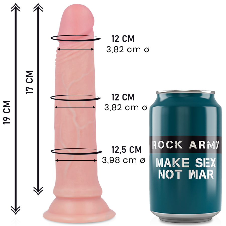ROCKARMY - ROCKARMY ΥΓΡΗ ΣΙΛΙΚΟΝΗ PREMIUM AVENGER REALISTIC 19 CM -O- 3.98 CM