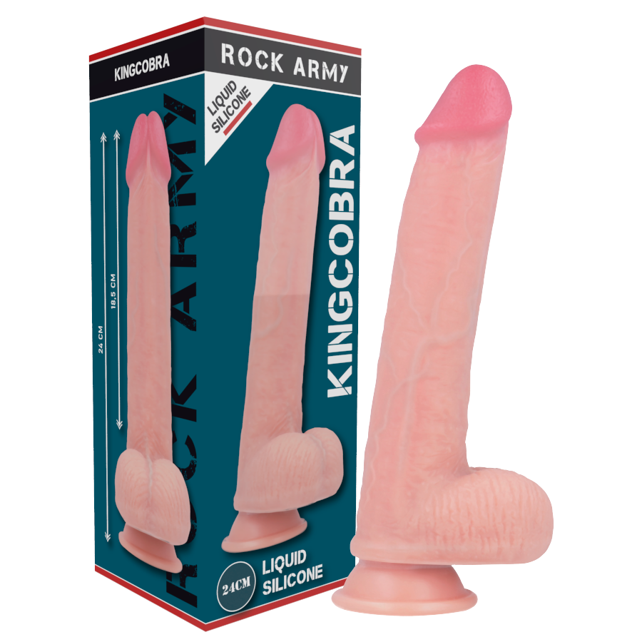ROCKARMY - ΥΓΡΗ ΣΙΛΙΚΟΝΗ PREMIUM KINGCOBRA REALISTIC 24 CM -O- 4,77 CM