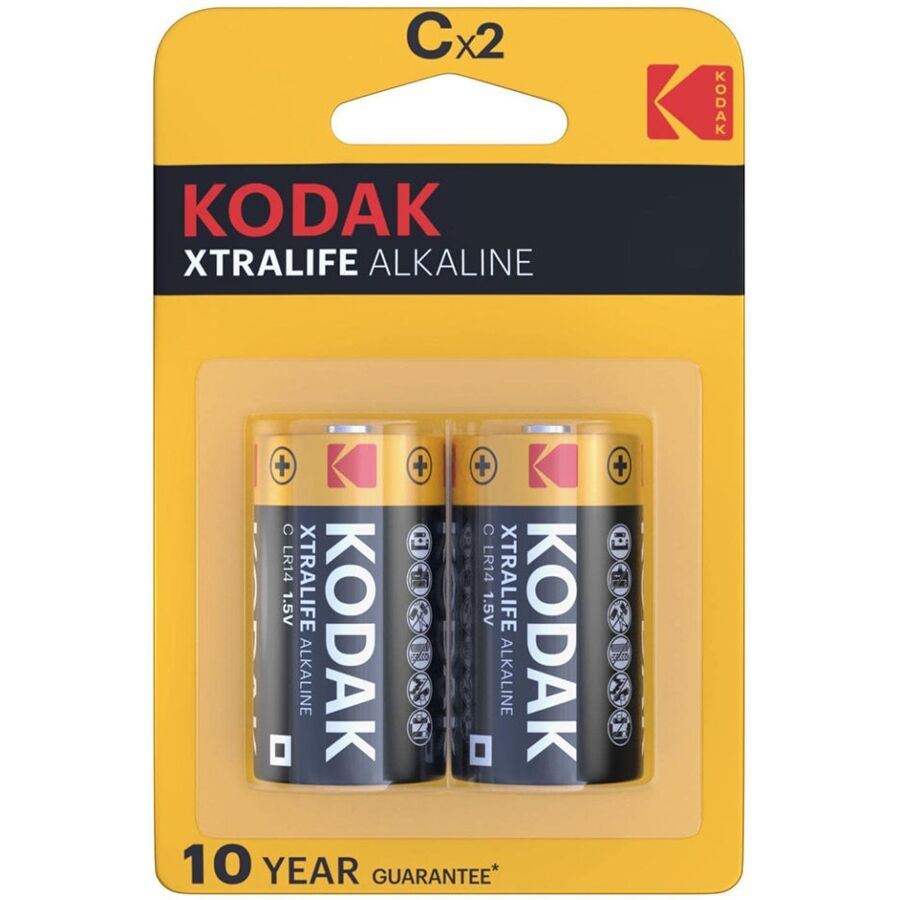 KODAK - Αλκαλικές μπαταρίες XTRALIFE CX 2 τεμαχίων