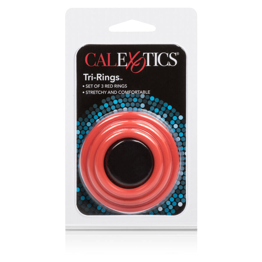 CALEXOTICS - ΣΕΤ ΤΡΙΠΛΩΝ ΔΑΧΤΥΛΙΔΙΩΝ ΚΟΚΚΙΝΟ