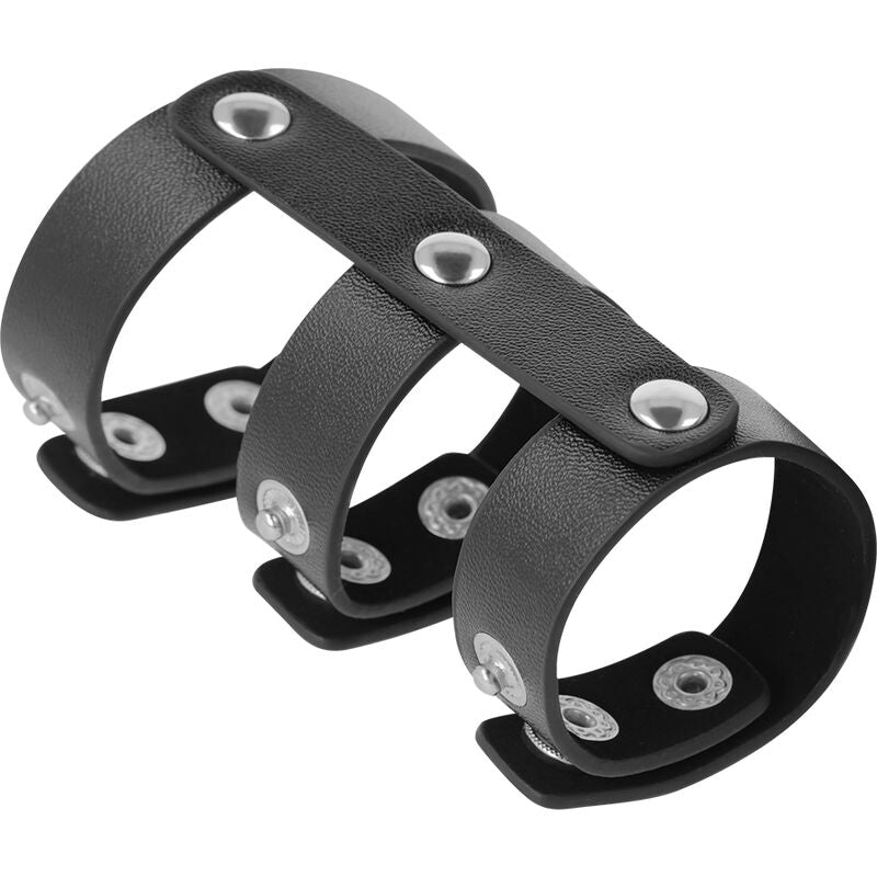 DARKNESS - ΡΥΘΜΙΖΟΜΕΝΟΣ ΔΙΠΛΟΣ ΔΑΧΤΥΛΙΔΙ ΠΕΟΥΣ ΚΑΙ ΟΡΧΩΝ ΑΠΟ ΔΕΡΜΑ
