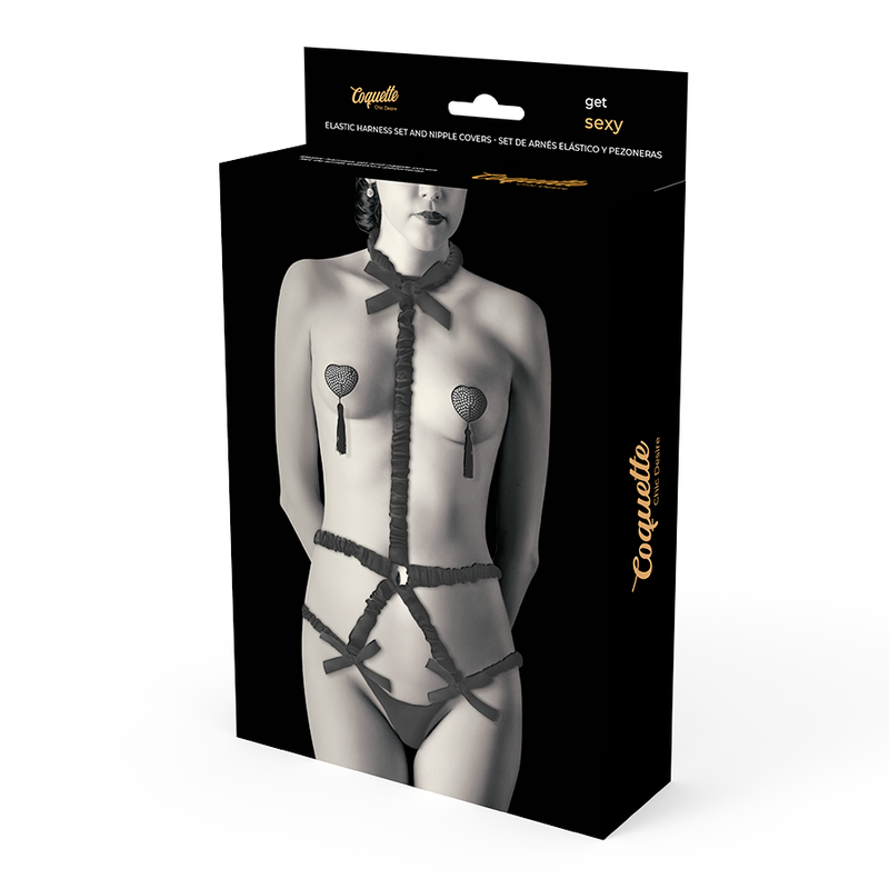 COQUETTE CHIC DESIRE - ΣΕΤ ΕΛΑΣΤΙΚΩΝ ΖΩΝΩΝ ΚΑΙ ΚΑΛΥΜΜΑΤΩΝ ΘΗΛΩΝ ΜΑΥΡΩΝ