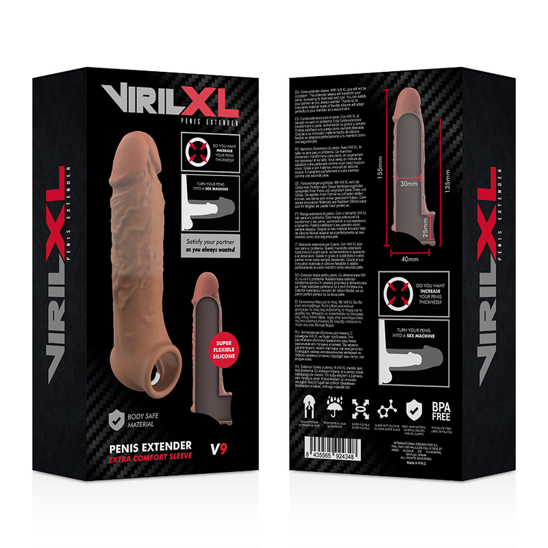 VIRILXL - ΥΓΡΗ ΣΙΛΙΚΟΝΗ V9 ΚΑΦΕ ΕΠΙΜΗΚΥΝΣΗ ΠΕΟΥΣ