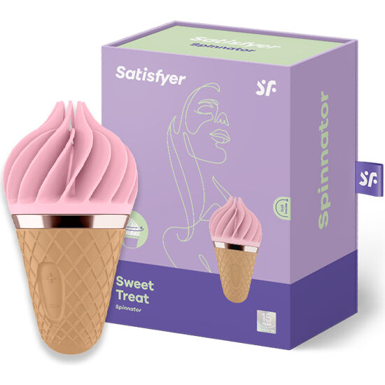 SATISFYER - ΓΛΥΚΙΑ SPINNATOR ΚΑΦΕ & ΡΟΖ