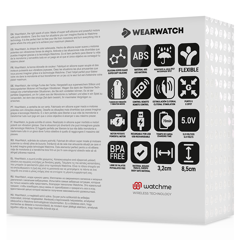WEARWATCH - ΔΟΝΗΤΗΣ WATCHME ΔΙΠΛΗΣ ΤΕΧΝΟΛΟΓΙΑΣ ΦΟΥΞΙΑ / ΘΑΛΑΣΣΙΝΟ ΝΕΡΟ