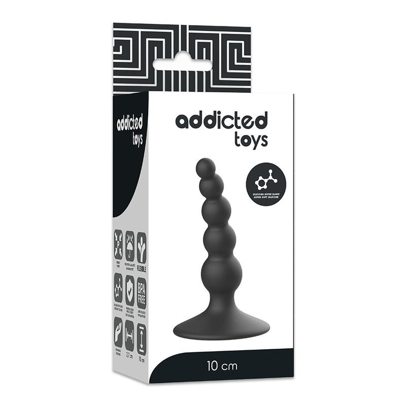 ADDICTED TOYS - ΠΡΩΚΤΙΚΟ ΣΕΞΟΥΑΛΙΚΟ ΠΛΥΣΙΜΟ 10 CM ΜΑΥΡΟ