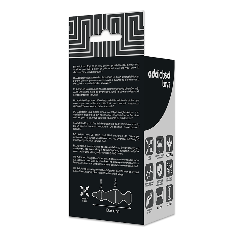 ADDICTED TOYS - ΠΡΩΚΤΙΚΟ ΣΕΞΟΥΑΛΙΚΟ ΠΛΥΣΙΜΟ 13,6 CM ΜΑΥΡΟ
